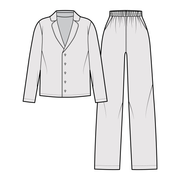 设置睡衣睡衣衬衫裤子技术图片下载