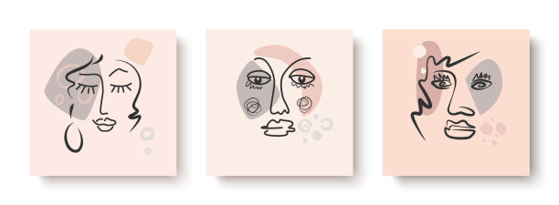 抽象蜡笔地图设计与脸部手绘图片下载