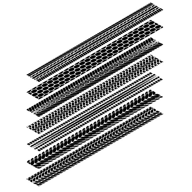 轮胎轨迹等距简化轮廓集图片下载