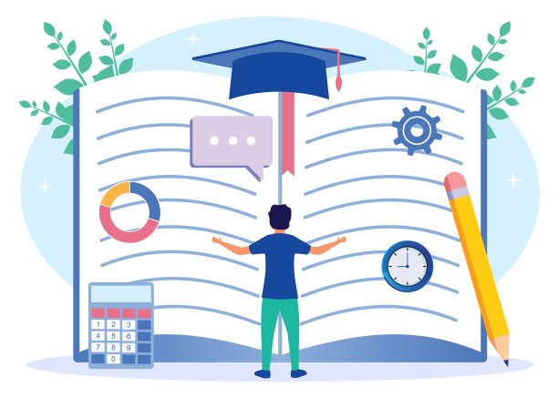 图形卡通人物学术过程图片下载