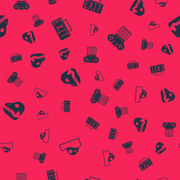 设置人类头骨出口标志恐龙和远古图片下载