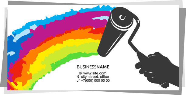 漆辊在手漆制卡上图片下载