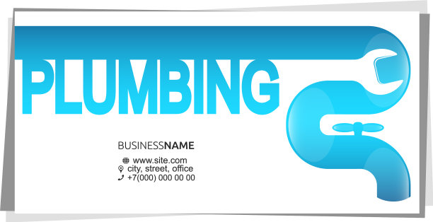 水暖维修安装名片图片下载