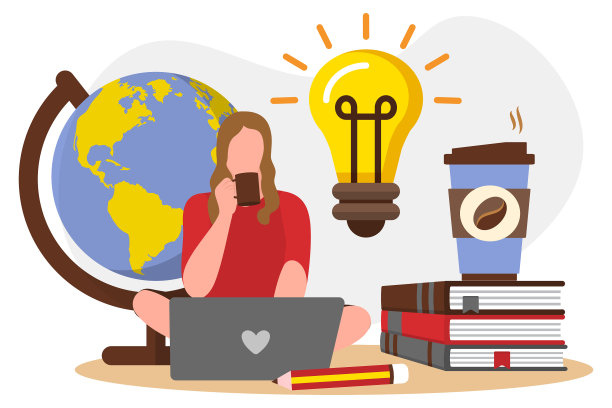 女性在家庭办公场所在线工作图片下载