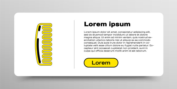 线毛刷图标孤立在白色背景图片下载