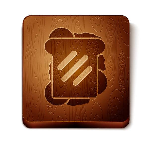 棕色三明治图标孤立在白色背景图片下载