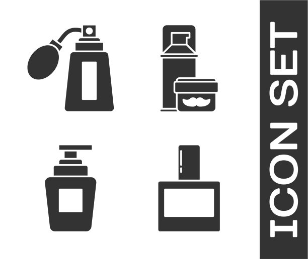 设置须后水瓶和雾化器图片下载