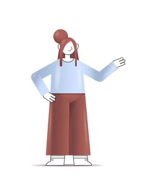 年轻的女商人，办公室职员或自由职业者图片下载