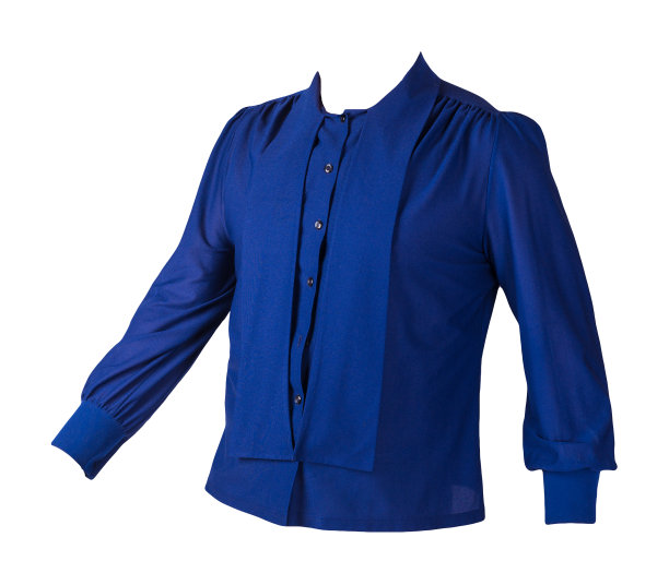 专为隔离在白色背景下的女性设计的纽扣衬衫。夏天的衬衫图片下载