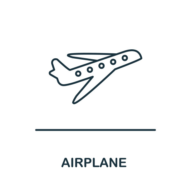 飞机图标简单的度假收集图片下载