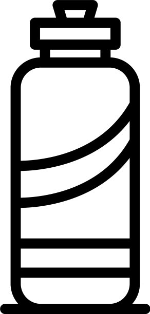 普拉提瓶图标轮廓风格图片下载