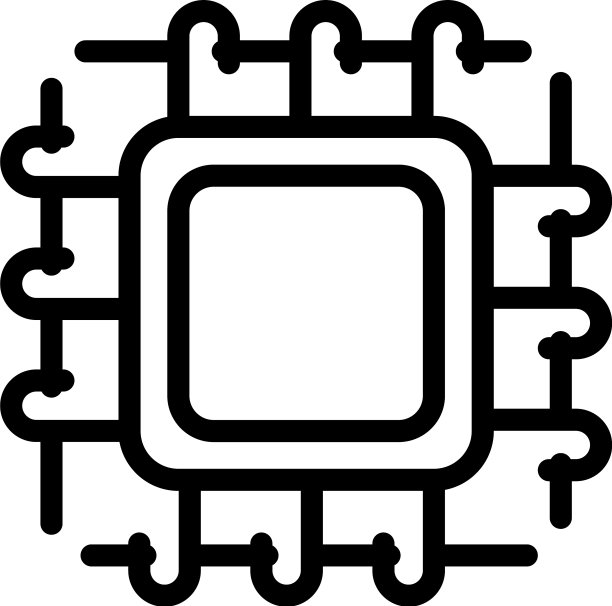 针织方形图标轮廓风格图片下载