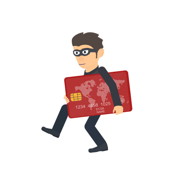 拿着信用卡的小偷。黑客图片下载