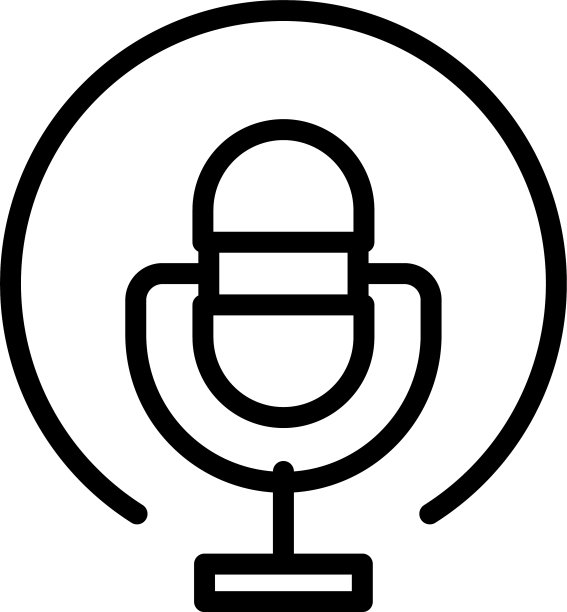 麦克风界面图标轮廓风格图片下载