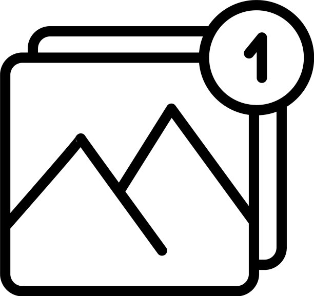 数字图片界面图标轮廓风格图片下载