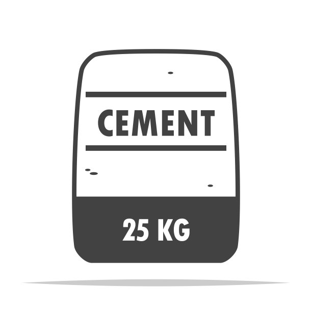 水泥袋图标矢量孤立图片下载