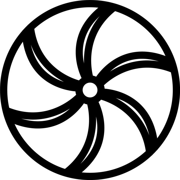 永动机圆形图标轮廓风格图片下载