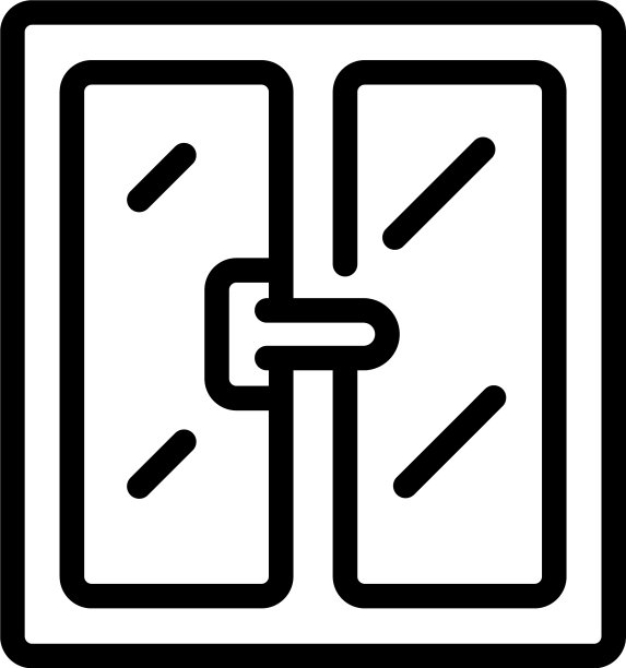 厨房窗口图标轮廓风格图片下载