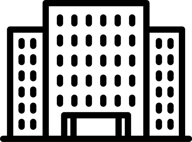 建筑校园图标轮廓风格图片下载