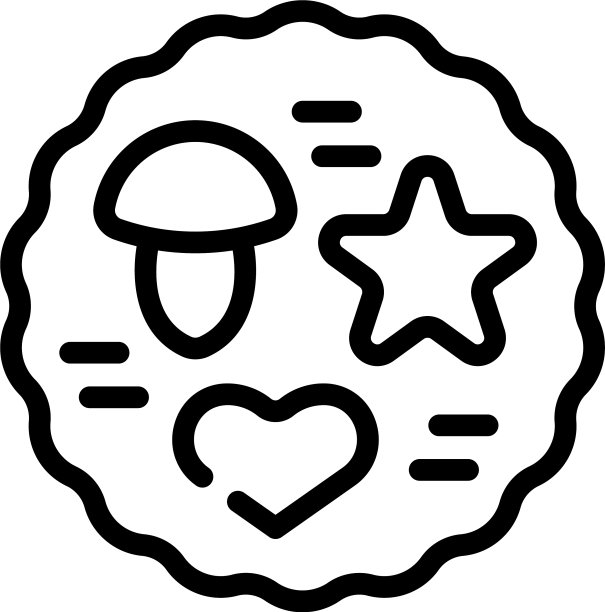 饼干模具图标轮廓风格图片下载