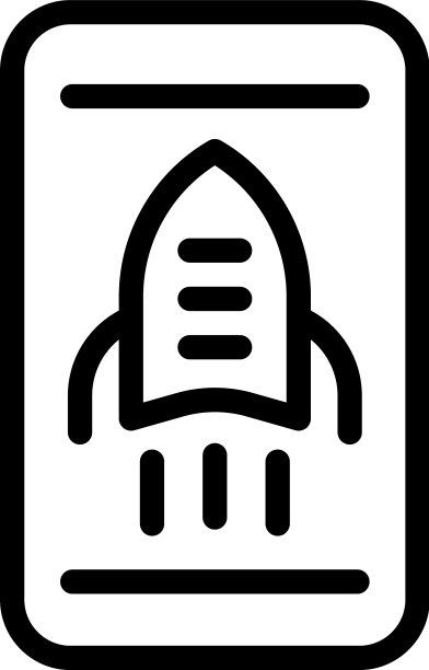 战役火箭图标轮廓风格图片下载