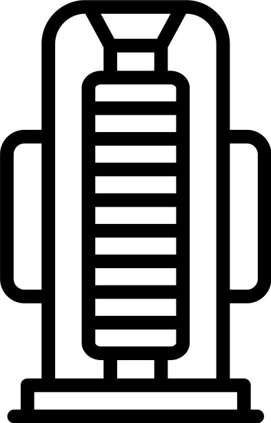 紫外线灯图标轮廓风格图片下载