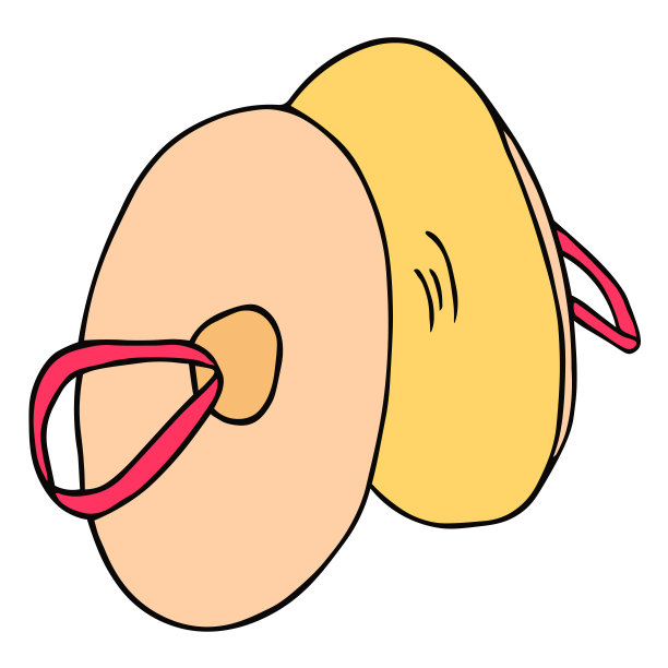 钹手绘孤立在白色背景。艺术打击乐器插图。图片下载