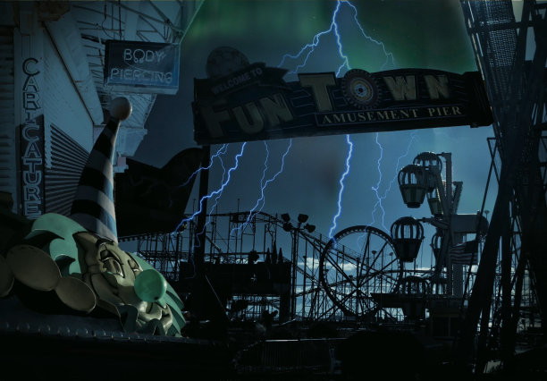 令人毛骨悚然的游乐园图片下载