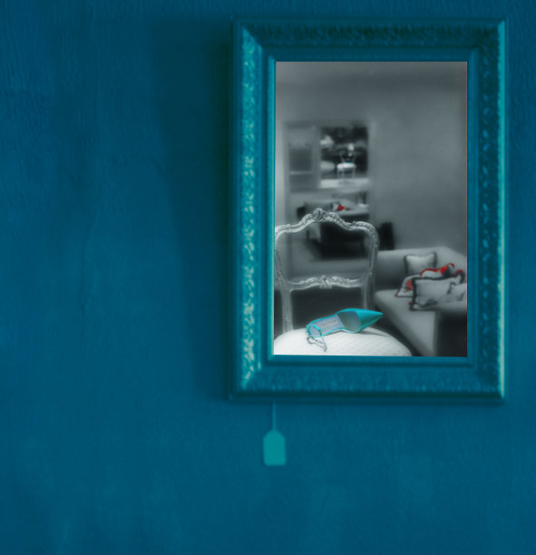 蓝色的鞋架图片下载