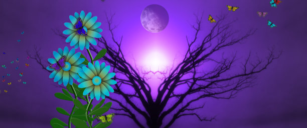 野花。3 d渲染图片下载