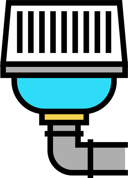 过滤排水系统颜色图标图片下载
