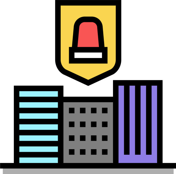 城市城市保护颜色图标图片下载