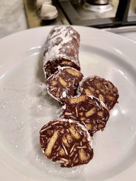 意大利巧克力香肠甜点图片下载