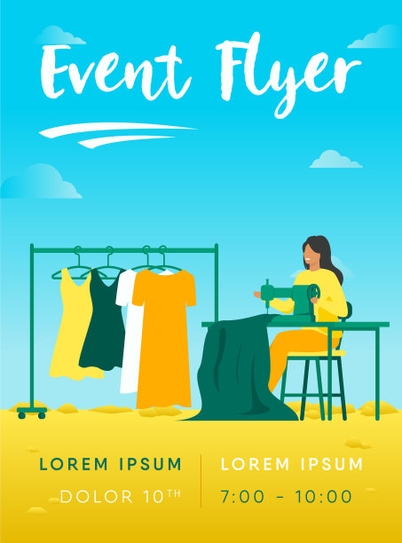 在缝纫机上缝制新衣服的妇女图片下载