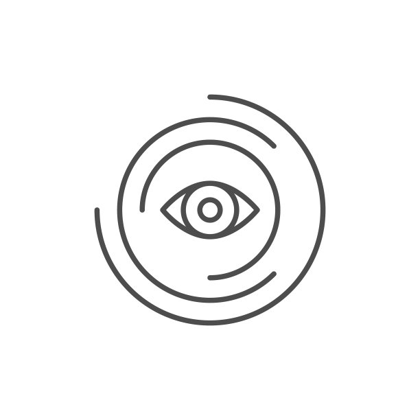 眼线图标或监视概念图片下载