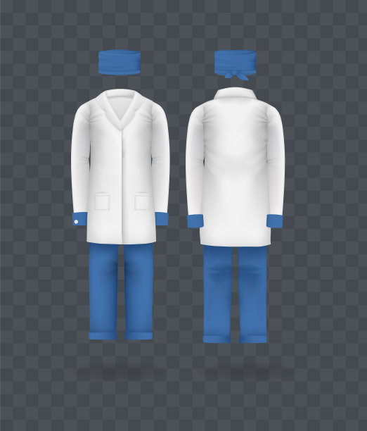 逼真的医生外套工具包衣服医生医疗图片下载