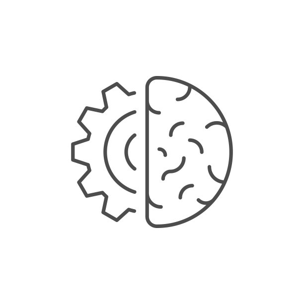 人工智能线条轮廓图标图片下载