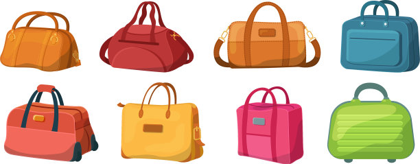 旅行行李，塑料箱子，金属背包和图片下载