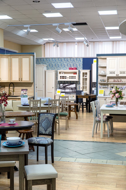 经典风格的豪华厨房内饰图片下载