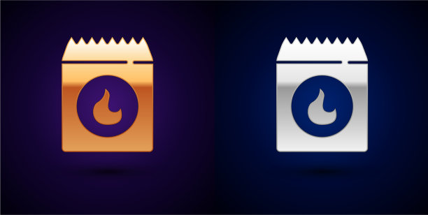 等距烧烤煤袋图标孤立图片下载