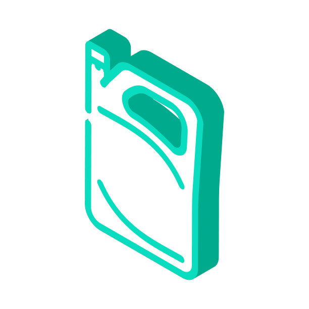 半刚性塑料包等距图标矢量插图图片下载