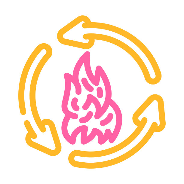 人体代谢，卡路里含量彩色图标矢量插图图片下载