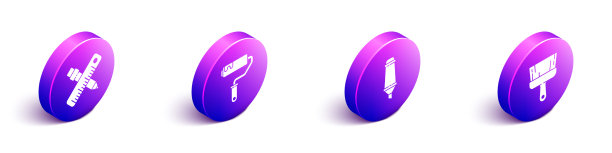 设置等距十字尺和铅笔颜料图片下载