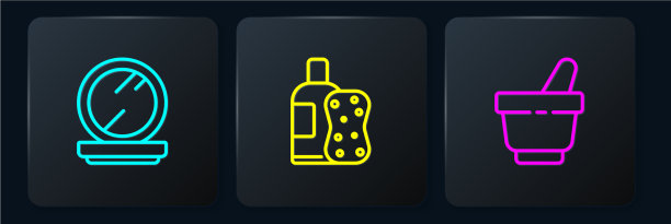 用镜臼和化妆粉固定线条图片下载