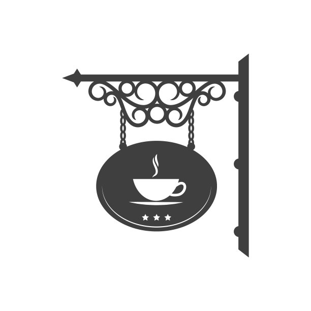 复古招牌咖啡店或咖啡厅自助餐厅图片下载