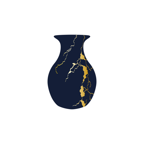 修复日本花瓶金杉艺术色彩素描图片下载