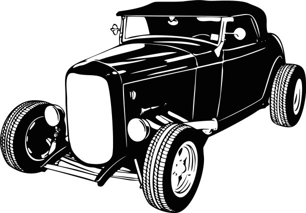 1930年的老式汽车模板图片下载