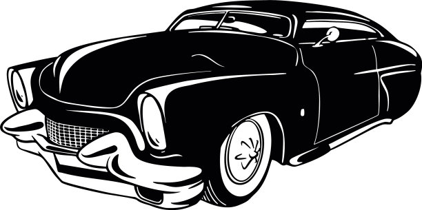 1950年的老爷车模板图片下载