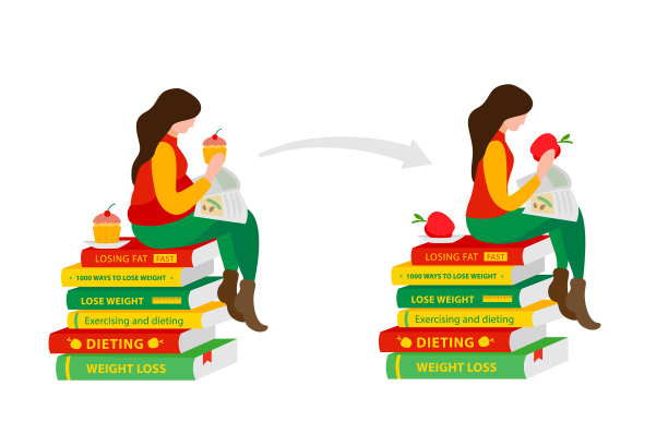 女人在减肥之前阅读书籍图片下载