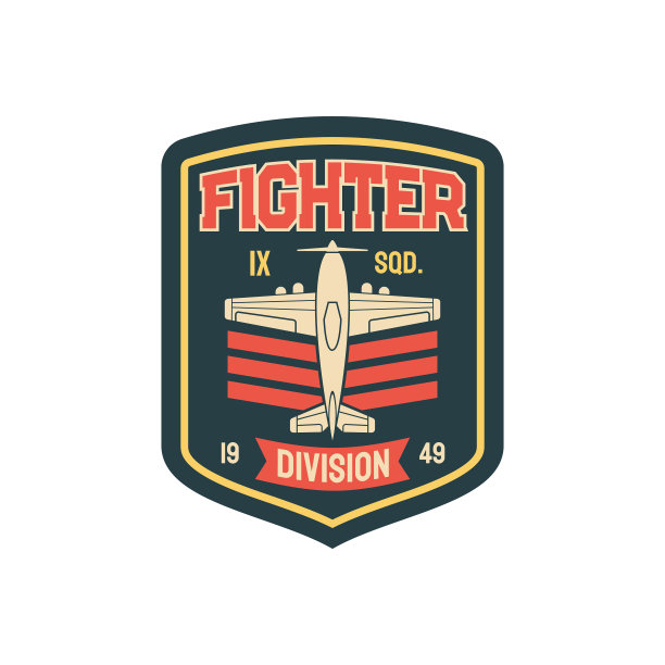 航空班陆军徽章与战斗机图片下载